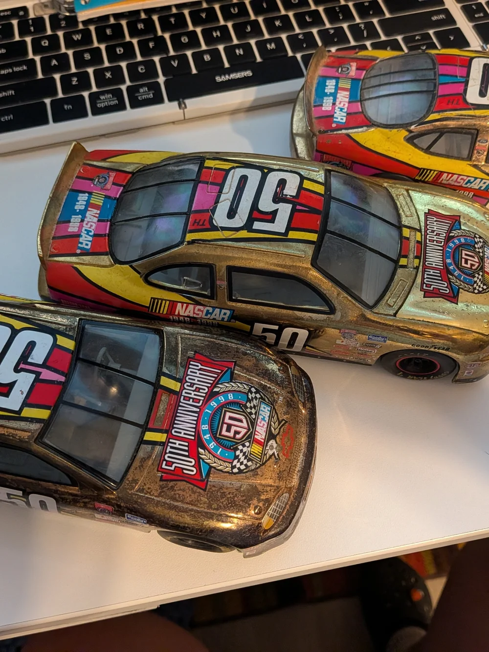 NASCAR No. 50 Metallic Toy Race Car - Multicolor